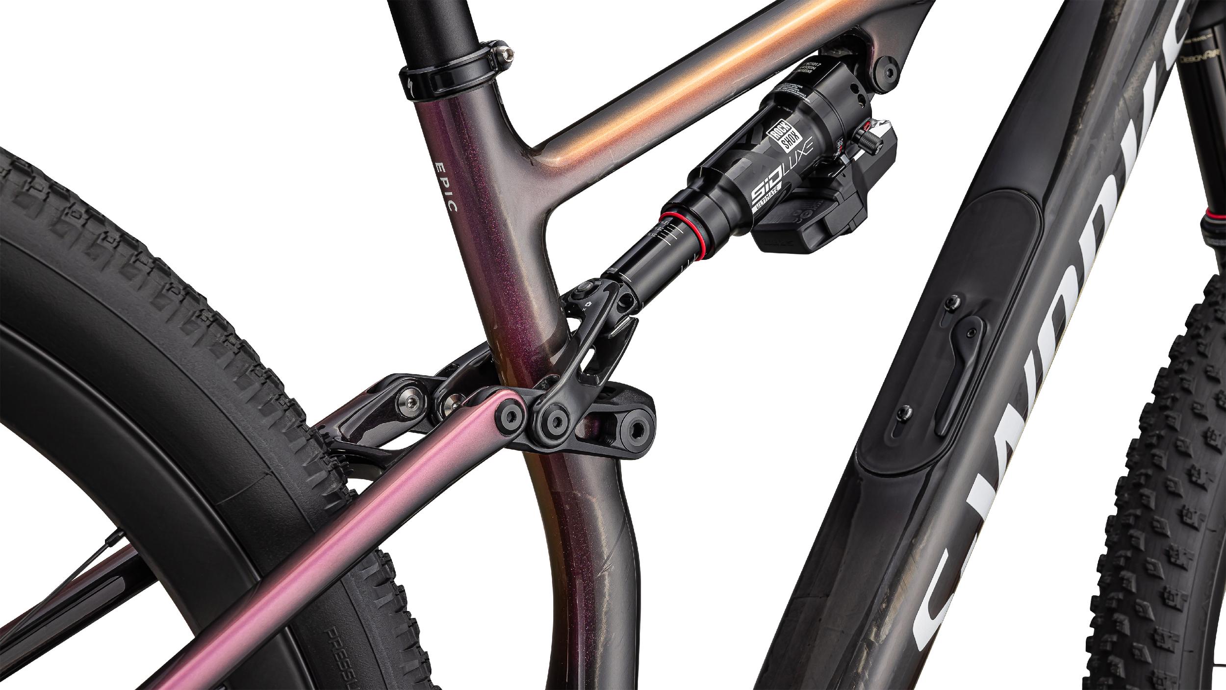 Bicicletas MTB XC Epic 8 S-Works Gloss Carbon/Metallic Vivid Pink/Viavi Magenta Gold/Metallic Midnight Shadow/White #6