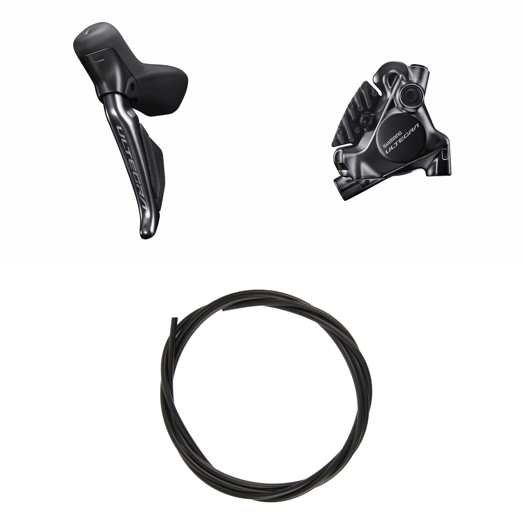 Kit Freno Disco Hidráulico Shimano Ultegra BR-R8170/ST-R8170 Delantero/Izquierdo Resina Aletas Disco 160mm Latiguillo 1000mm Negro #2