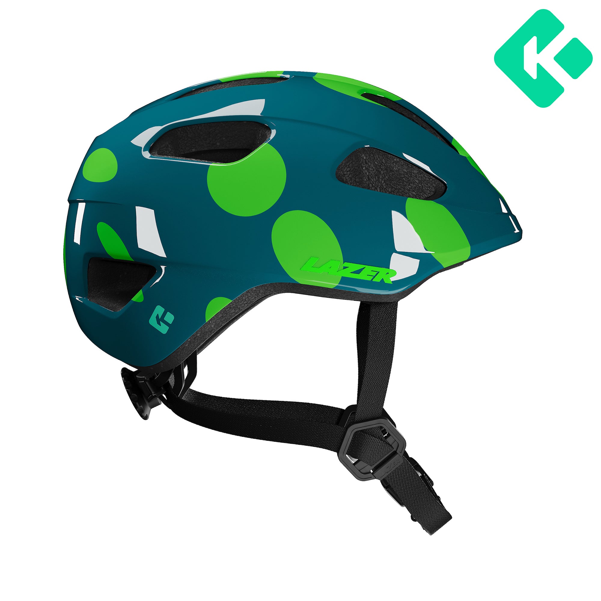 Casco Lazer Nutz 2.0 KC CE-CPSC Niño Green Dots