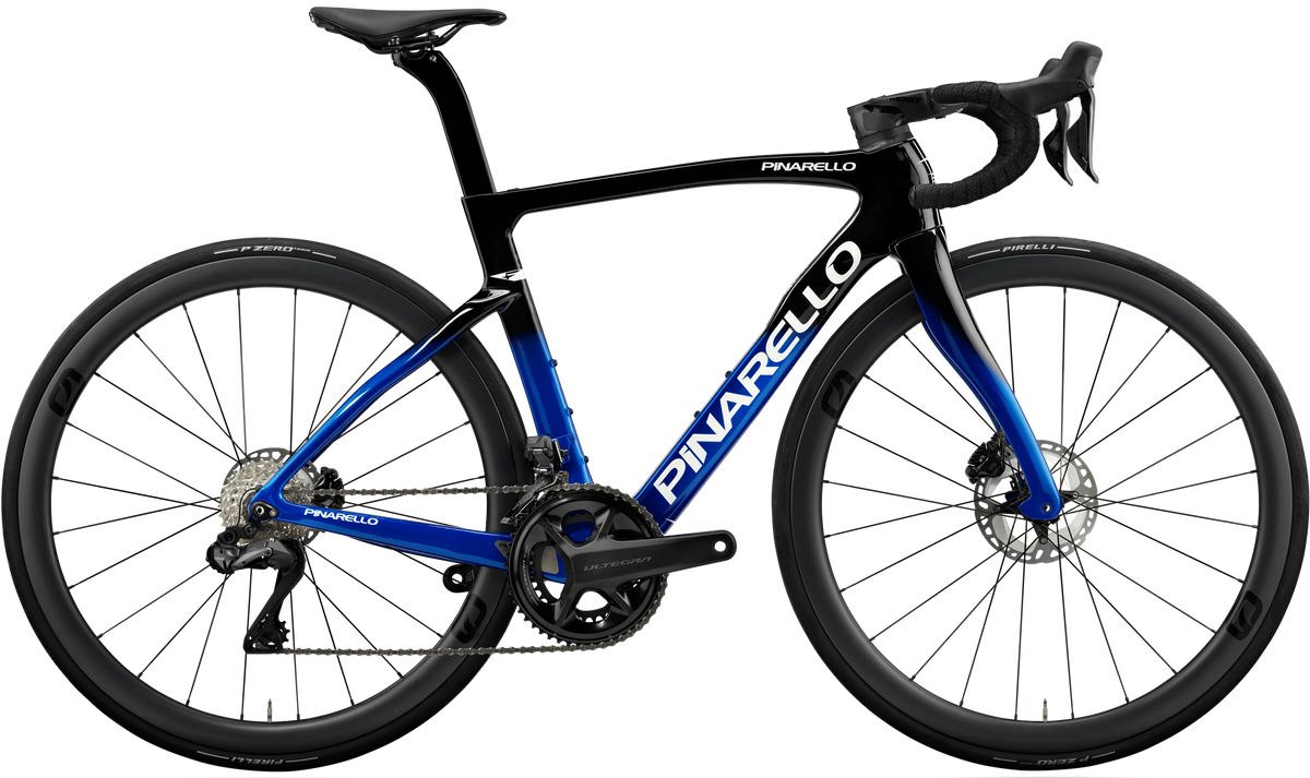 Biciclette Pinarello F7 DT Swiss A1800 Spline E310-Fastest Blu Ultegra Di2 12v