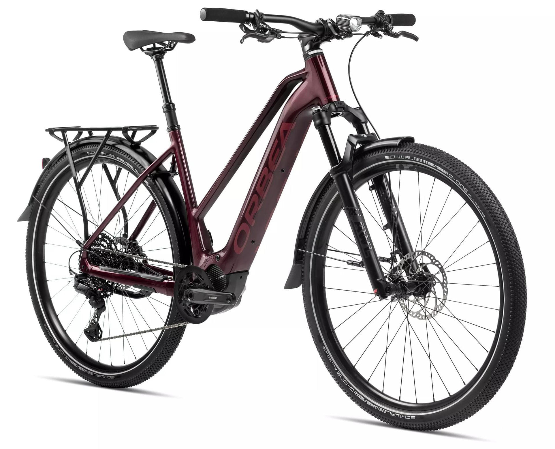 Bicicletas Electricas eUrbanas Orbea Kemen Mid 10 2024 Dark Red Gloss/Matt