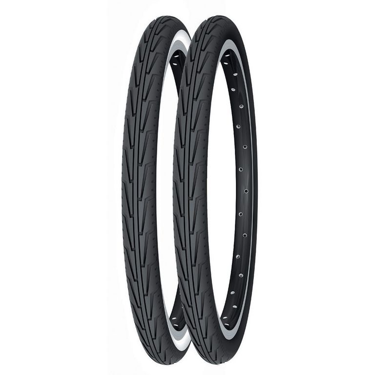 Cubierta Michelin Diabolo City Access Line Rigida Blanco/Negro