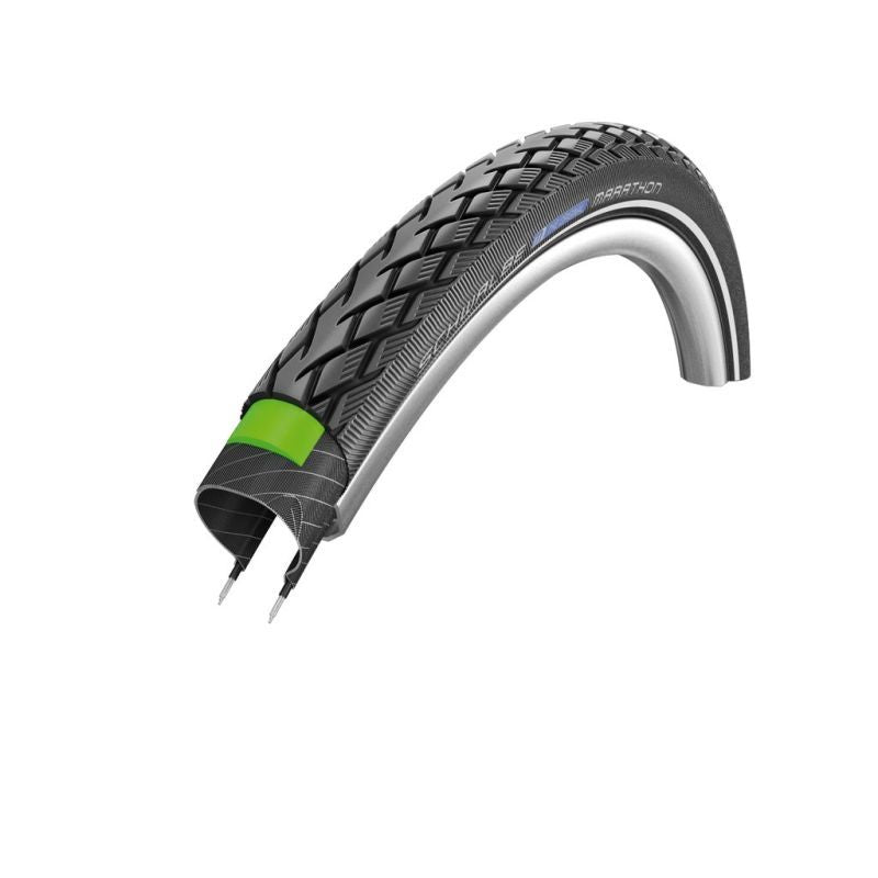 Cubierta Schwalbe Marathon 18x1.65 Greenguard HS420 Twinskin Performance Line Endurance Rigida Negro