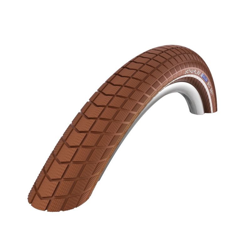 Cubierta Schwalbe Big Ben 28x2.00 K-Guard HS439 Twinskin Activeline Sbc Rigida Marrón Reflectante