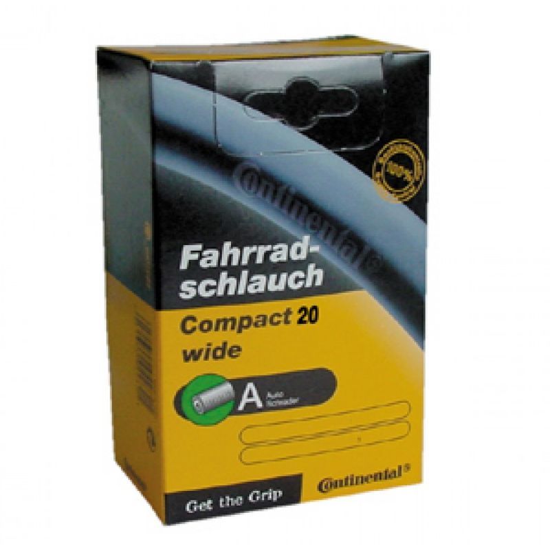 Camara Continental Compact Wide 20X1.90/2.50 Valvula Standard 34mm Negro