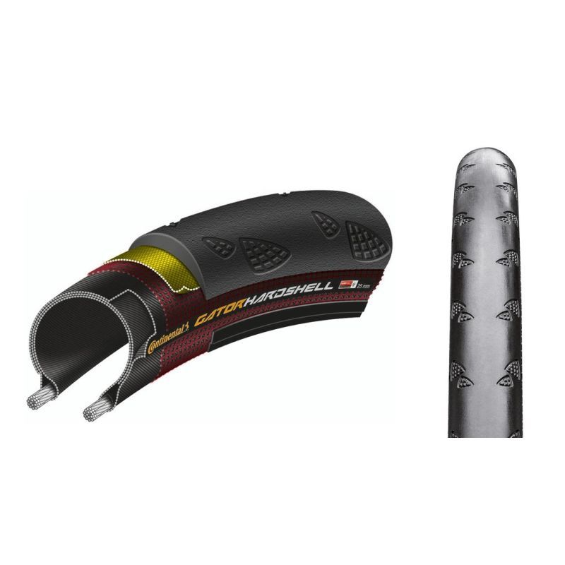Cubierta Continental Gator Hardshell 700x28C Reflectante Negro