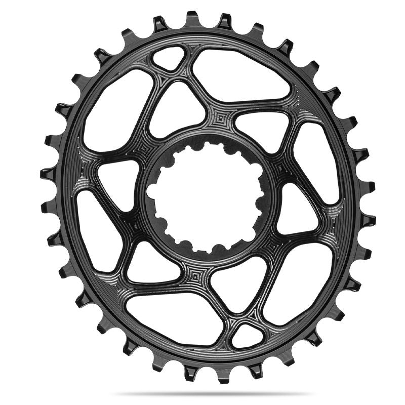 Plato Absolute Black Ovalado Direct Mount 6mm Offset Sram 1x10/12v Aluminio Negro