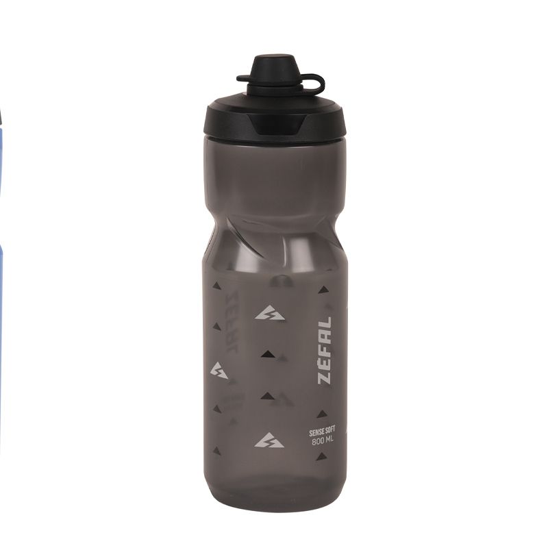 Bidon Zefal Sense Soft 80 No-Mud Tapa Negro Ahumado 800ml