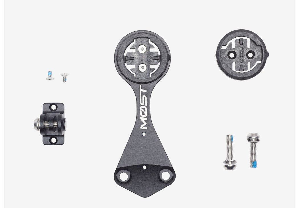Soporte Ciclocomputador Most iTalon Ultra V2 Garmin 1050/Wahoo Elemnt Ace Negro
