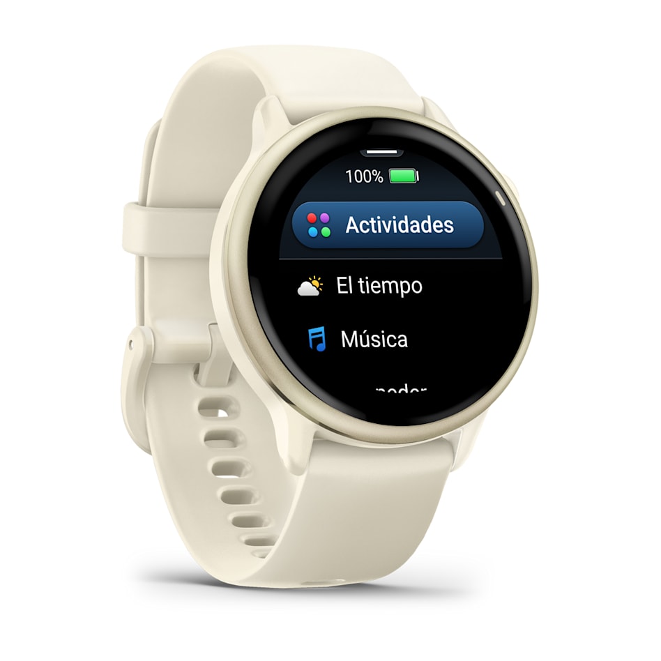 Reloj Garmin Vívoactive 6 Smartwatch GPS Blanco Oro #3