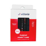 Pack 2 Vittoria Rubino V G2 Pneumatici Pieghevoli 2 Camere d'Aria Nero