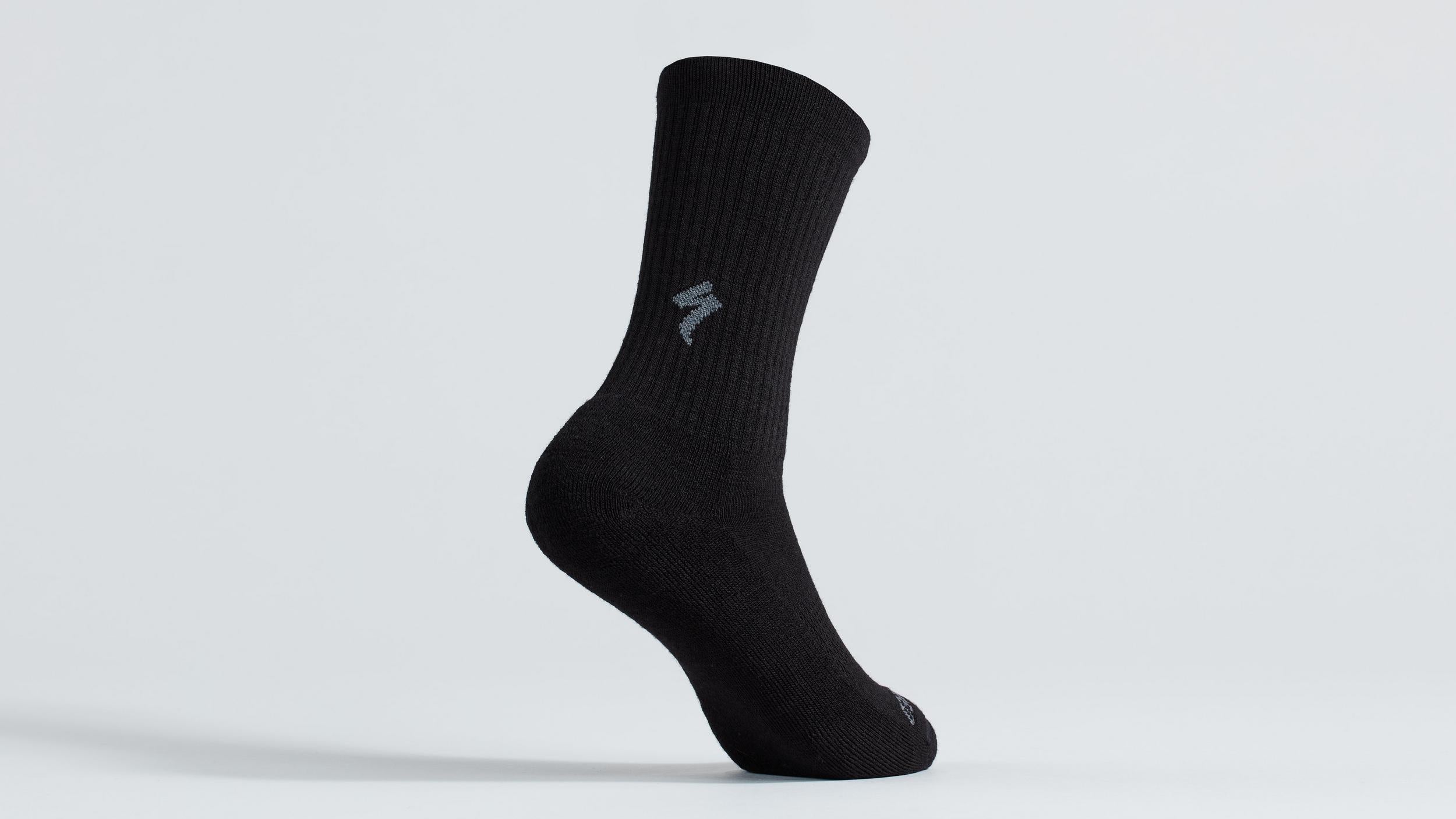 Calcetines Merino Medio Altos Ligeros Specialized Negro