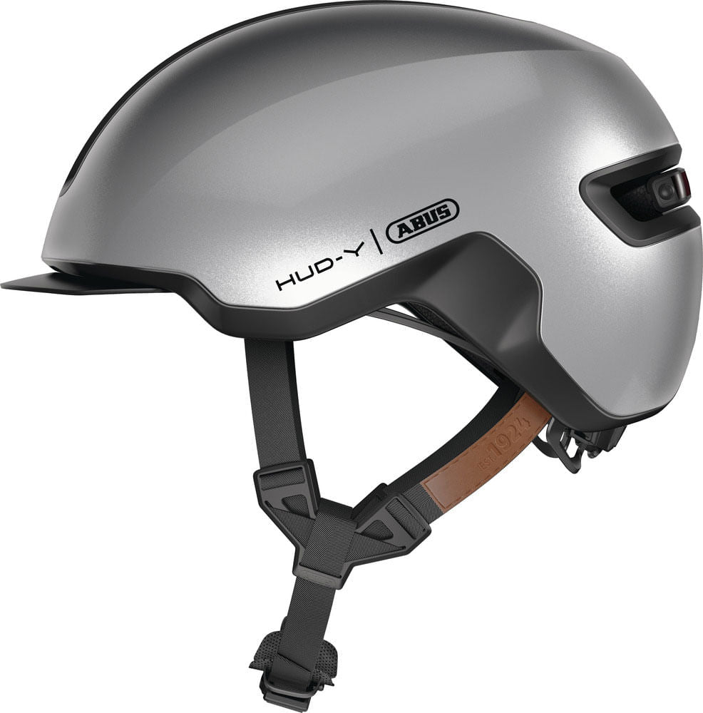 HUD-Y Casco Ciudad Abus Gleam Silver