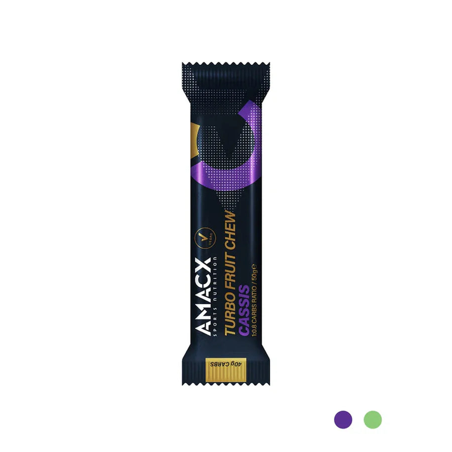 Gominolas Energéticas Amacx Turbo Fruit Chew Grosella Negra Caja 12uds Lila #2