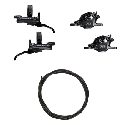 Kit Upgrade Freno Shimano Deore XT BR-M8200/BL-M8200 Metal Con Aletas Sin Adaptador Latiguillo 1000/1700mm Negro #3