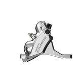 Shimano Cues BR-U6030-F Pinza Freno a Disco Idraulico 2 Pistoni Flat Mount Anteriore Silver
