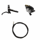 Kit Freno a Disco Idraulico Shimano Saint BR-M820 Posteriore/Destro Metallo con Alette Senza Adattatore Tubo 1700mm Nero