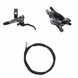 Kit Freno a Disco Idraulico Shimano XTR BR-M9120/BL-M9120 Anteriore/Sinistro Resina Alettata Senza Adattatore Tubo 1000mm Nero