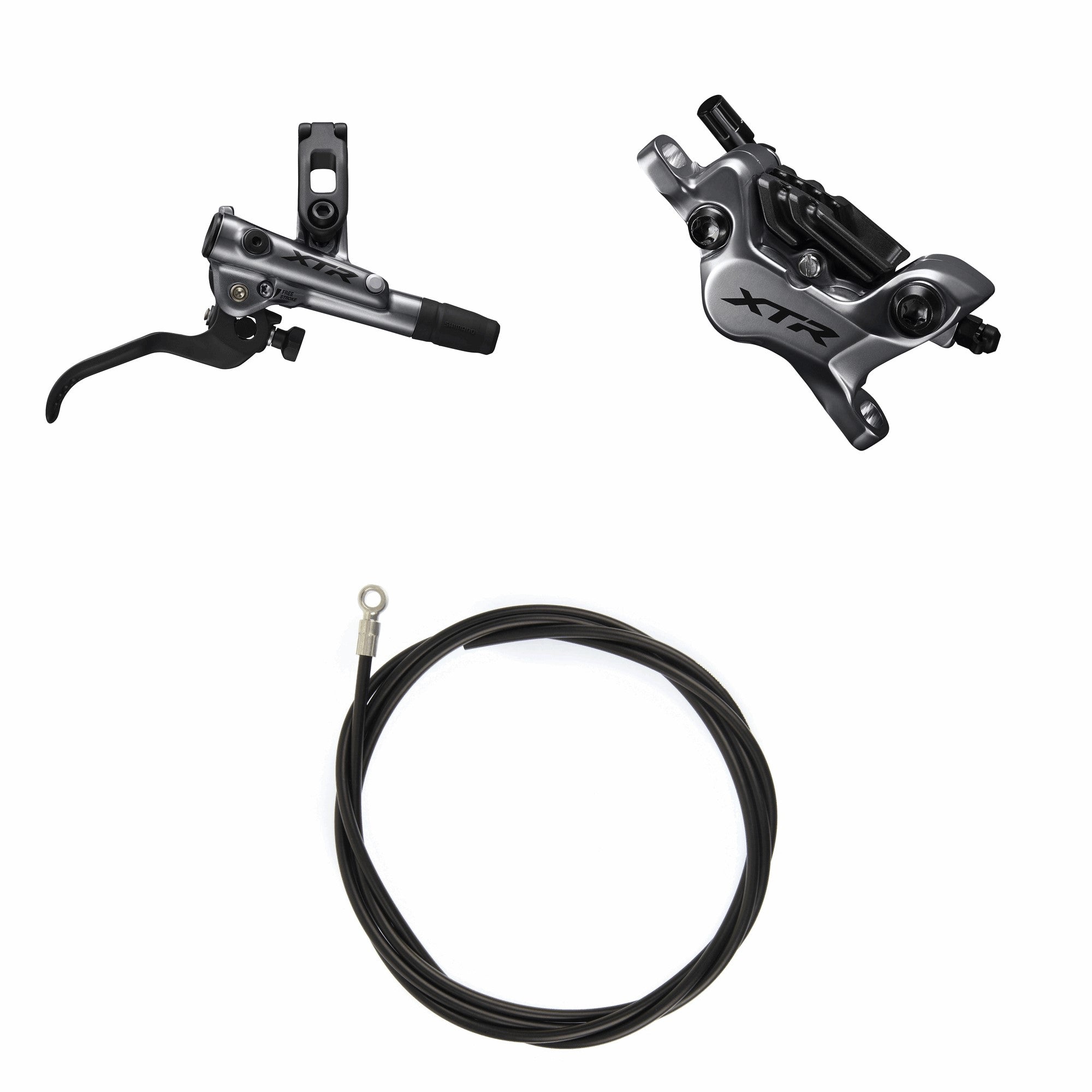 Kit Freno Disco Hidráulico Shimano XTR BR-M9120/BL-M9120 Trasero/Derecho Resina Aletas Sin Adaptador Latiguillo 1700mm Negro #2
