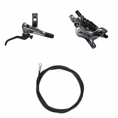 Kit Freno Disco Hidráulico Shimano XTR BR-M9120/BL-M9120 Trasero/Derecho Resina Aletas Sin Adaptador Latiguillo 1700mm Negro #2
