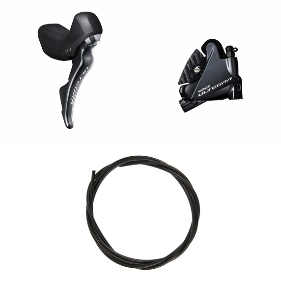 Kit Freno Disco Trasero Shimano Ultegra ST-R8020/BR-R8070/Latiguillo Negro