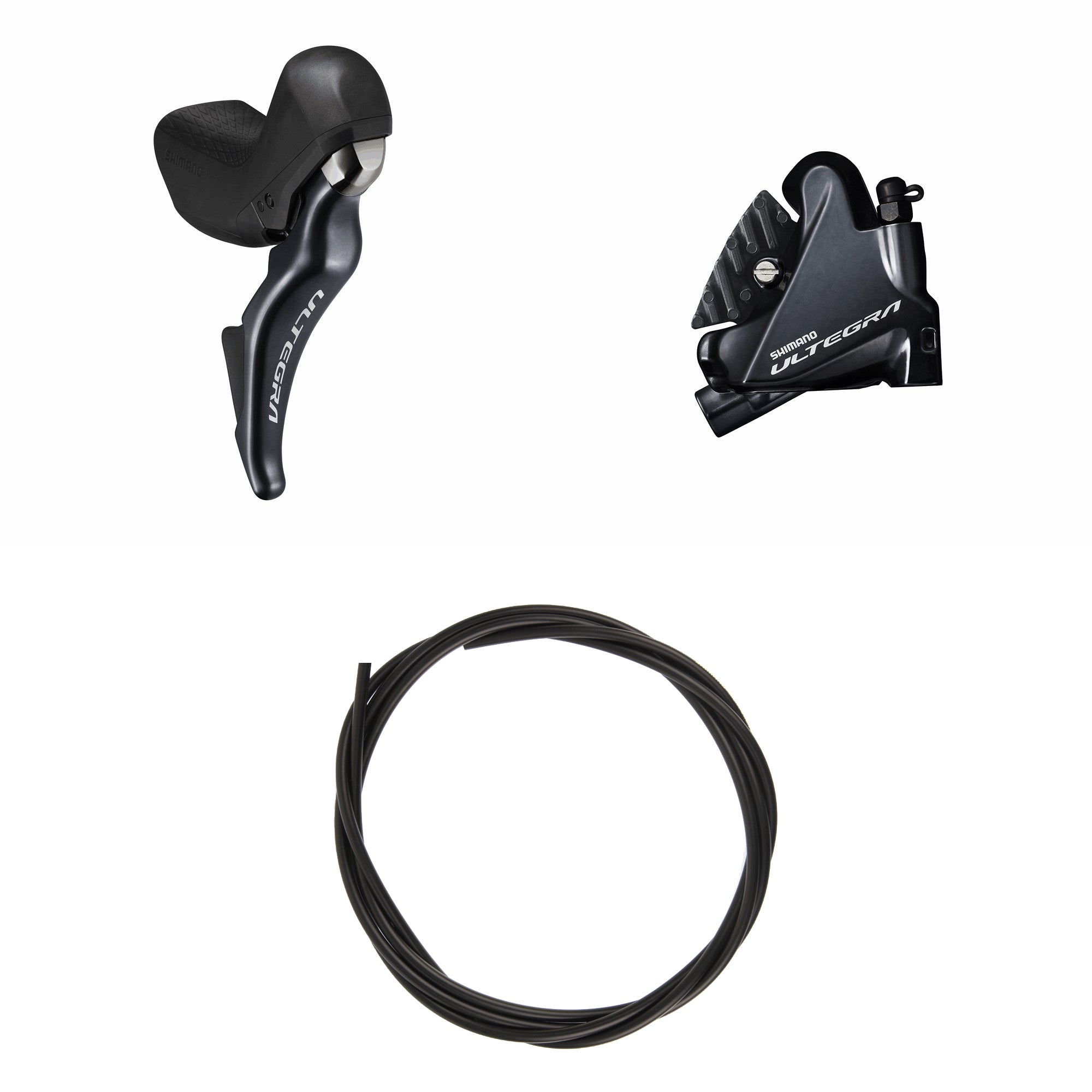 Kit Freno Disco Hidráulico Shimano Ultegra BR-R8070/ST-R8025 Trasero/Derecho Resina Aletas Sin Adaptador Latiguillo 1700mm Negro #2