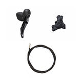 Kit Freno a Disco Idraulico Shimano GRX BR-RX410/ST-RX400 Posteriore/Destro Resina Alettata Senza Adattatore Tubo 1700mm Nero