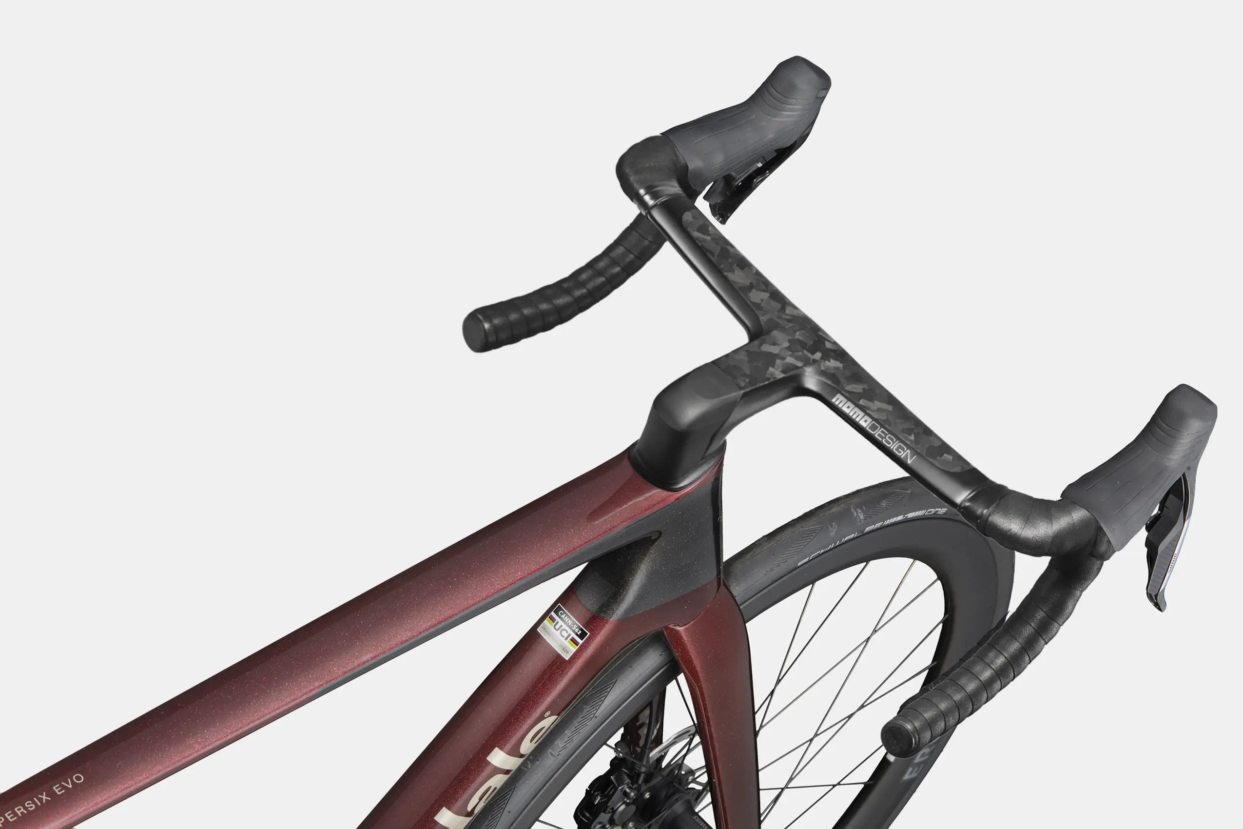 Cannondale SuperSix EVO 3 Manillar Una Pieza MoMo Design 2026 Cherry Lacquer #4