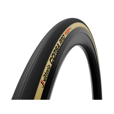 Cubierta Vittoria Carretera Corsa PRO Plegable Cámara G2 Crema/Negro