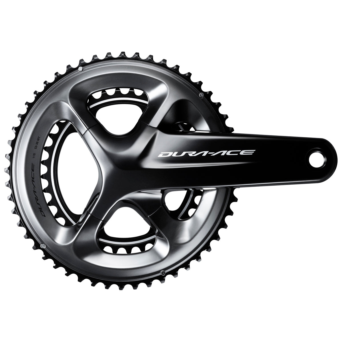 Juego Bielas/Platos Shimano Dura-Ace FC-R9100 Hollowtech II 52/36d 11v Sin Cazoletas Negro