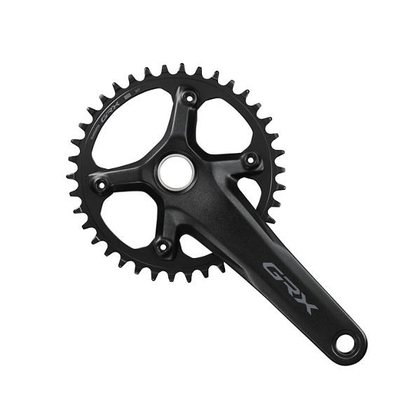 Juego Bielas/Plato Shimano GRX FC-RX610-1 12v 38d Negro