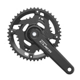 Guarnitura Shimano Cues FC-U4010-2 46/30t 9/10/11v Senza Movimento Centrale Con Guida Catena Nero