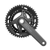 Guarnitura Shimano Cues FC-U6010-2 Hollowtech II 46/32t 11v Senza Movimento Centrale Guida Catena Nero