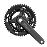 Guarnitura Shimano Cues FC-U6040-2 Hollowtech II 46/32t 9/10s Senza Movimento Centrale Nero