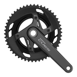Guarnitura Shimano Cues FC-U6040-2 Hollowtech II 50/34t 9/10s Senza Movimento Centrale Nero