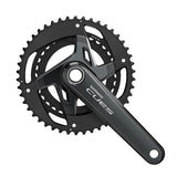 Guarnitura Shimano Cues FC-U8000-2 Hollowtech II 46/32t 11v Senza Movimento Centrale Guidacatena Nero