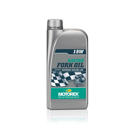Aceite Horquillas Suspensión Motorex 15W Botella 1L Verde