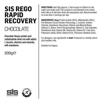 SIS REGO Polvo Recuperador Rápido 500g Chocolate #2