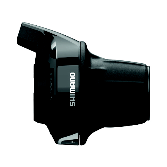 Mando Cambio Derecho Shimano SL-RV400-7R Revoshift Abrazadera 7v Optical Gear Display Negro #2