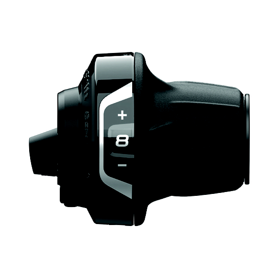 Mando Cambio Derecho Shimano SL-RV400-8R-LSET FA Revoshift Abrazadera 8v Optical Gear Display Negro