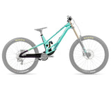 Telai Bicicletta Orbea Frame Rallon 450 DH 2026 Aloha Verde/Fantasy Purple Carbon View Gloss