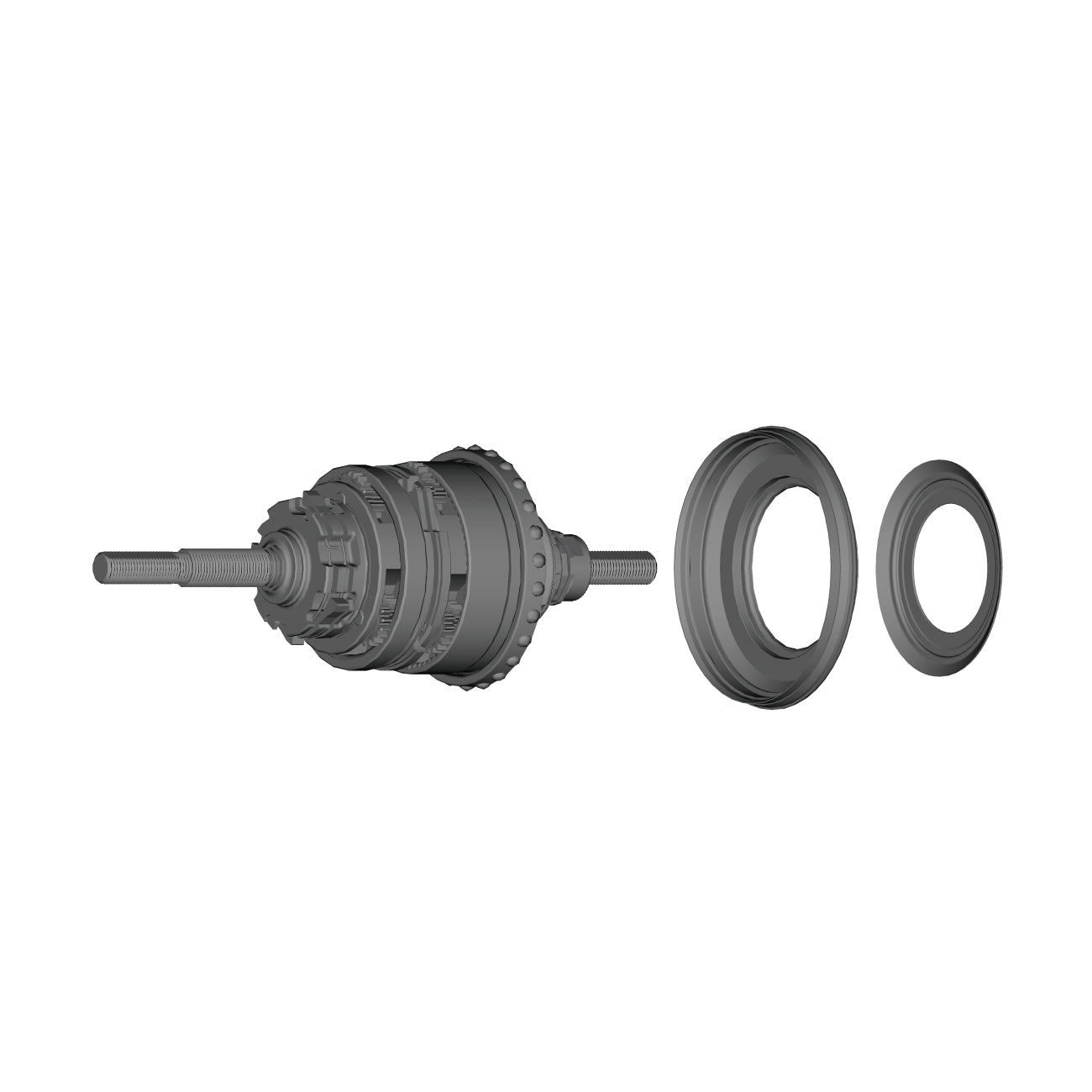 Conjunto Interno Shimano SG-C3001-7D 187mm Plata #2