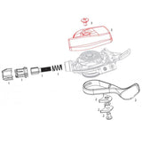 Sram XX1 Kit Perno/Vite Corpo Leva Cambio Destra Trigger Nero