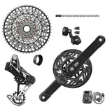 Sram XX T-Type Eagle AXS Electronic Group E-MTB Bosch Isis 165mm 36t 1x12s Nero