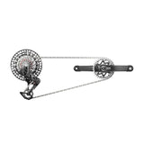 Sram XX SL T-Type Eagle AXS Electronic Group DUB Pod DM 170mm 34t 1x12s Nero