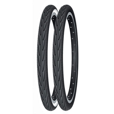 Cubierta Michelin Diabolo City Access Line Rigida Blanco/Negro
