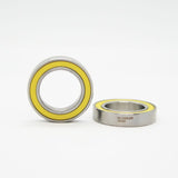 ISB Sport Hybrid Stainless Steel SC6802-2RS Ceramic Ball Bearing 15x24x5mm Silver/Giallo
