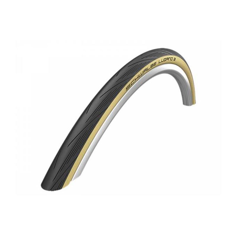 Cubierta Schwalbe Lugano II 700x25 K-Guard Reflectante Negro/Marrón