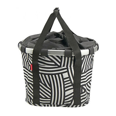 Bolsa Delantera Klickfix Zebra 15L 35x28x26cm Negro/Blanco