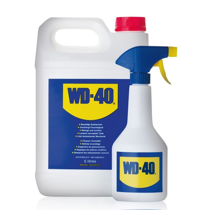 Aceite Multifunción WD-40 Bidón 5L Vaporizador Amarillo